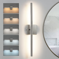 Modern 360° Rotatable LED Vanity Light with 5-CCT – 24/32 Inch