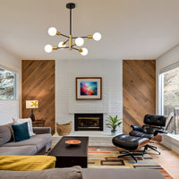 Modern Sputnik Chandelier – 5/6/8/10/12-Light, Adjustable Height