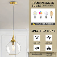 Gold  Transparent Glass