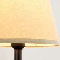 Modern Linen Shade Swing Arm Wall Sconce – 1-Light Dimmable Plug-In