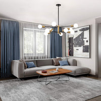 Modern Sputnik Chandelier – 5/6/8/10/12-Light, Adjustable Height