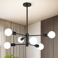 Modern Sputnik Chandelier – 5/6/8/10/12-Light, Adjustable Height