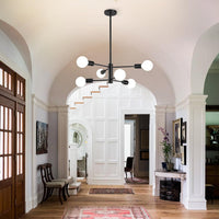 Modern Sputnik Chandelier – 5/6/8/10/12-Light, Adjustable Height