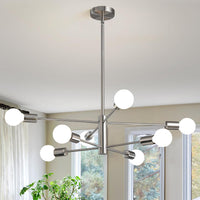 Modern Sputnik Chandelier – 5/6/8/10/12-Light, Adjustable Height