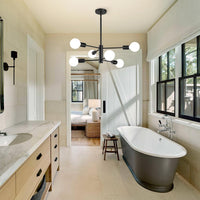 Modern Sputnik Chandelier – 5/6/8/10/12-Light, Adjustable Height