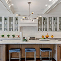 Modern Sputnik Chandelier – 5/6/8/10/12-Light, Adjustable Height