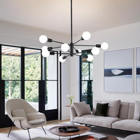 Modern Sputnik Chandelier – 5/6/8/10/12-Light, Adjustable Height