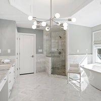 Modern Sputnik Chandelier – 5/6/8/10/12-Light, Adjustable Height