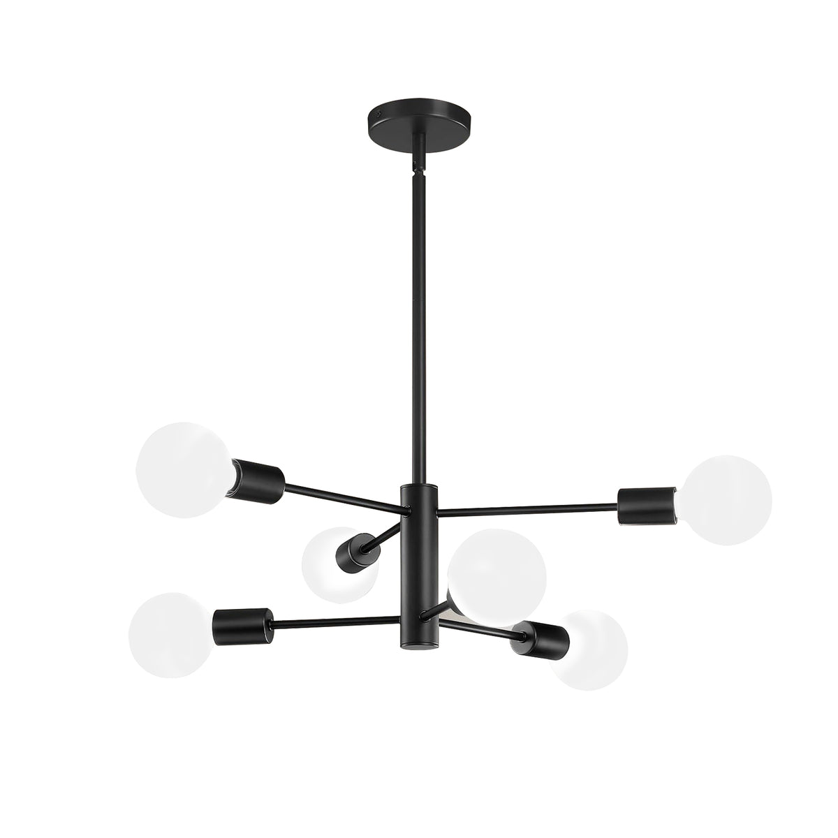 Modern Sputnik Chandelier – 5/6/8/10/12-Light, Adjustable Height