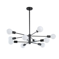 Modern Sputnik Chandelier – 5/6/8/10/12-Light, Adjustable Height