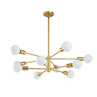 Modern Sputnik Chandelier – 5/6/8/10/12-Light, Adjustable Height