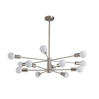Modern Sputnik Chandelier – 5/6/8/10/12-Light, Adjustable Height