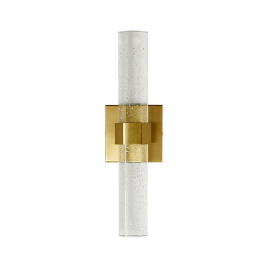 Brushed Gold Bubble Crystal LED Wall Sconce