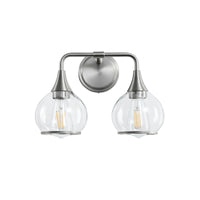 Nickel Finish 2-Light