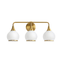 Mid-Century Glass Globe Bathroom Vanity Light – 2/3/4/5-Light
