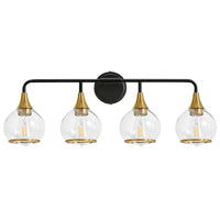 Mid-Century Glass Globe Bathroom Vanity Light – 2/3/4/5-Light