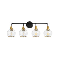 Mid-Century Glass Globe Bathroom Vanity Light – 2/3/4/5-Light