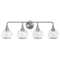 Mid-Century Glass Globe Bathroom Vanity Light – 2/3/4/5-Light