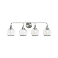Mid-Century Glass Globe Bathroom Vanity Light – 2/3/4/5-Light