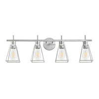 Industrial Farmhouse Metal Cage Bathroom Vanity Light – 2/3/4-Light