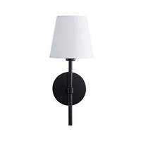 Modern Linen Shade Wall Sconce Set of 2