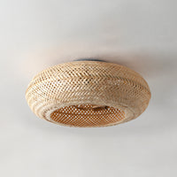 Boho Bamboo Caged Ceiling Fan with Light – 20 Inch, 4-Light