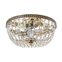 Crystal Enclosed Ceiling Fan with Light