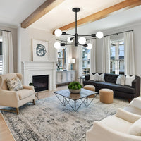 Modern Sputnik Chandelier – 5/6/8/10/12-Light, Adjustable Height