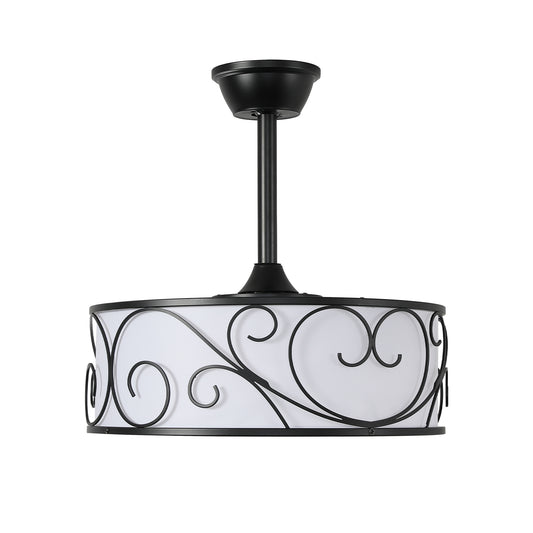 Rustic Caged Ceiling Fan with Light – 19 Inch, 4-Light