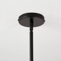 Adjustable downrod detail of Mid-Century Sputnik 12-Light Chandelier