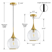 Gold  Transparent Glass